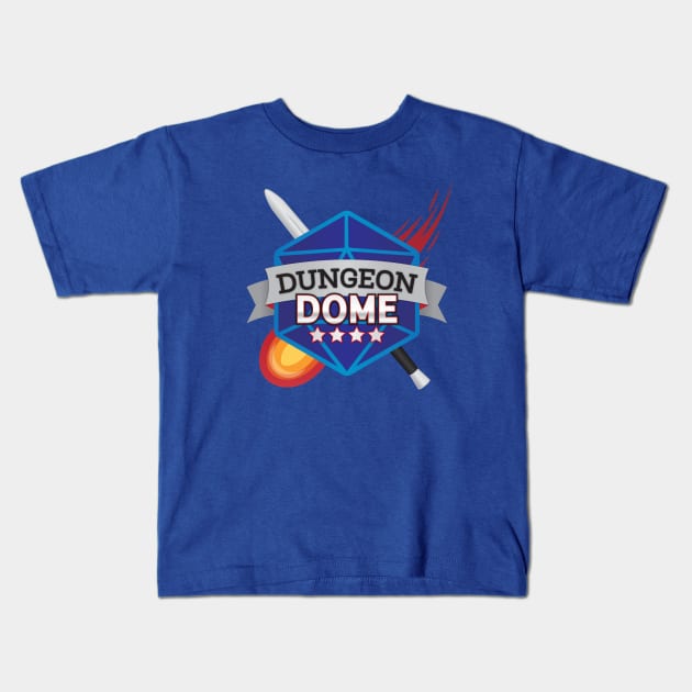 Dungeon Dome Logo Shirt Kids T-Shirt by One Shot Podcast